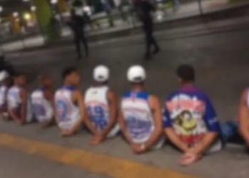 Integrantes de torcida organizada do Bahia são detidos por vandalismo na Lapa