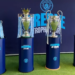 Taças da Tríplice Coroa do Manchester City são exibidas no Museu do Bahia