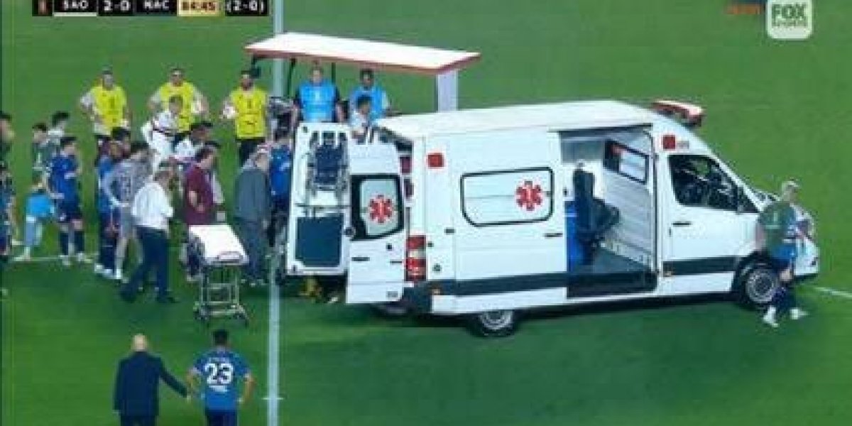 Jogador do Nacional desmaia em campo, na partida contra o São Paulo