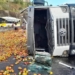 Caminhão de frutas tomba na BR-324 nesta quinta-feira (26)