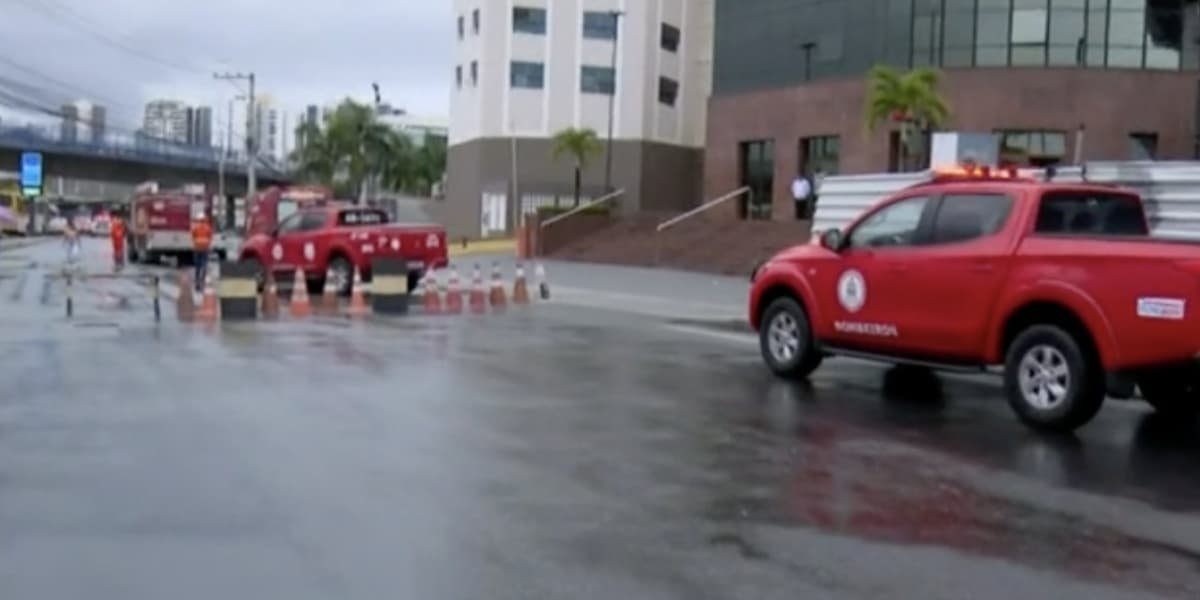 Suposto vazamento de gás paralisa parte da Av. ACM