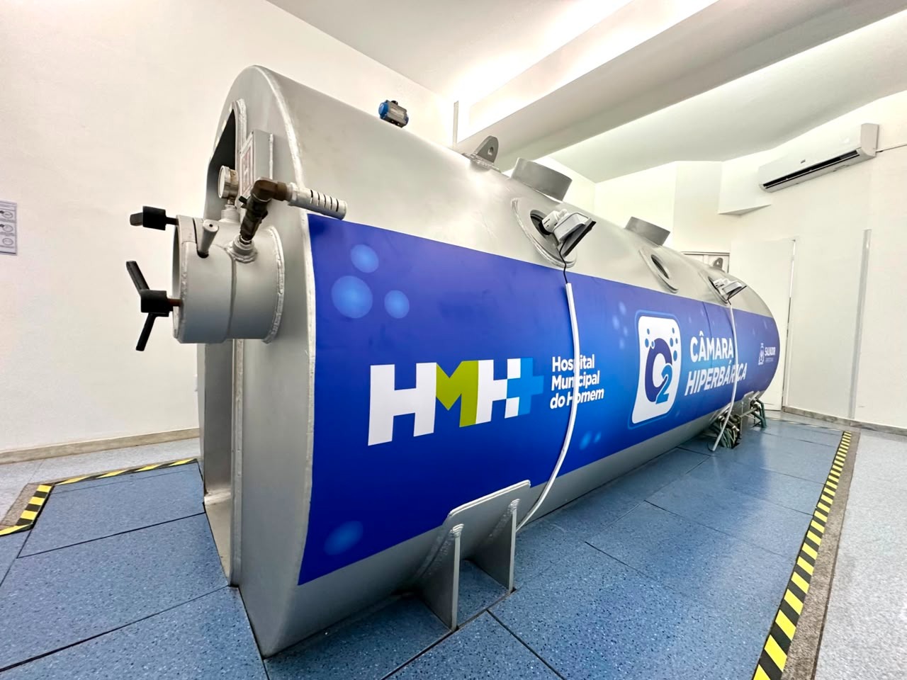 Hospital Municipal do Homem inicia serviço de oxigenoterapia hiperbárica e amplia assistência a pacientes com feridas complexas